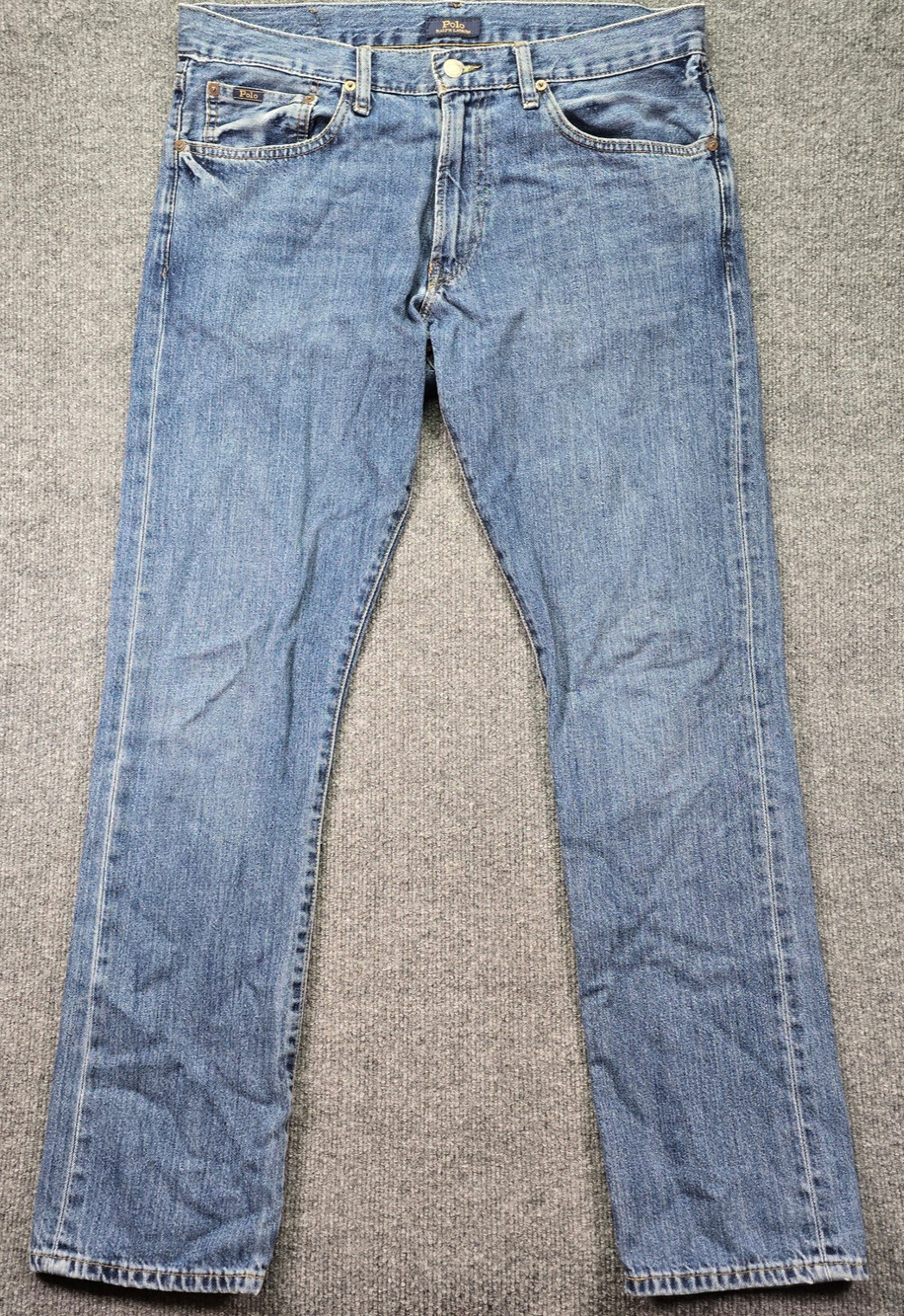 Polo Ralph Lauren Varick Slim Straight Jeans Mens 32x32 (34x32) Blue Denim